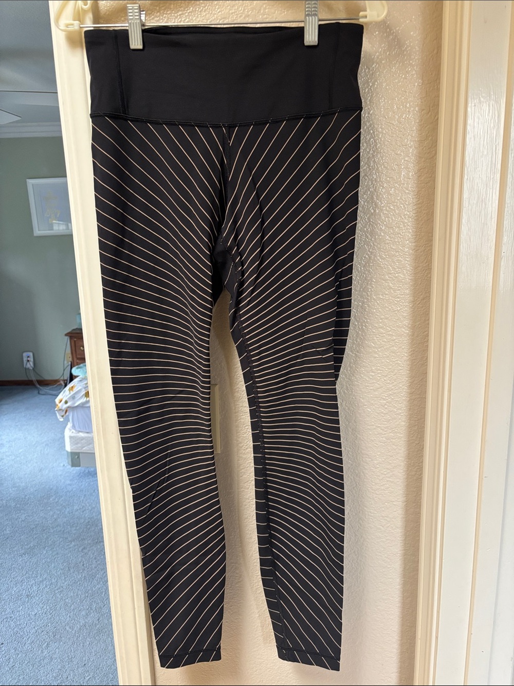 Lululemon speed wunder under Black High-Waist Striped Leggings